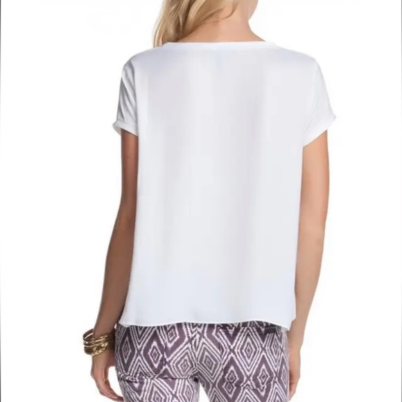 BCBG Kelsey Top - Silky & Flowy - Color White - Picture 5 of 14